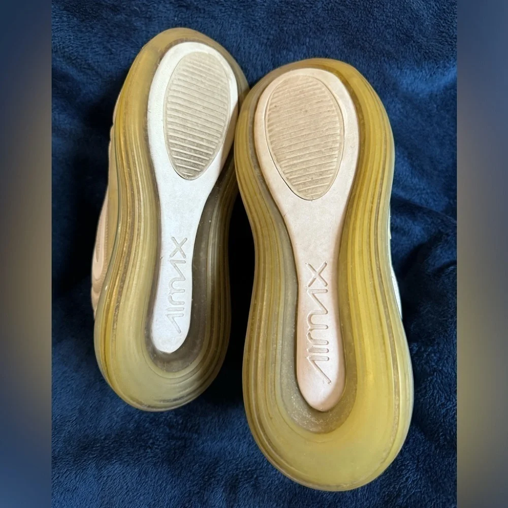 Nike Air Max 720 Woman Size 10 Man Size 8.5 Running Shoes Pure Platinum White - Picture 5 of 12